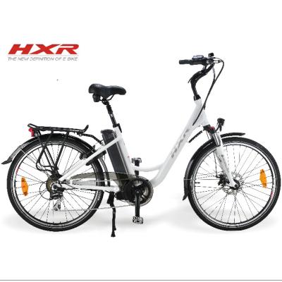 China Aluminum Alloy 250W Pedal Assist 7speed Electric City Bicycle for sale