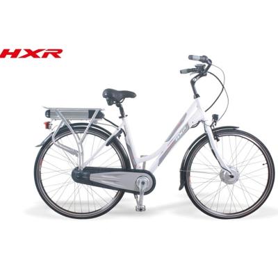 China Aluminum Alloy Led Connection 8speed Lightweight Women Electric Bike With 28