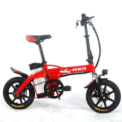 China 14 Inch Long Range Aluminum Folding Wheel Electric Bike for sale