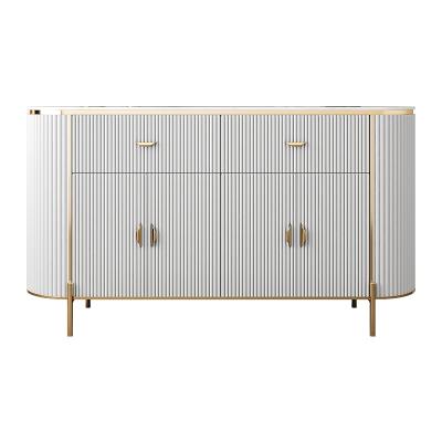 China OEM/ODM Adjustable Custom White Living Room Modern Nordic Restaurant Sideboard Buffet Cabinets (Others) for sale