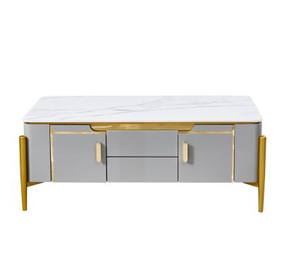 China Modern luxury white elegant tea table living room furniture wooden ligh coffee table for sale