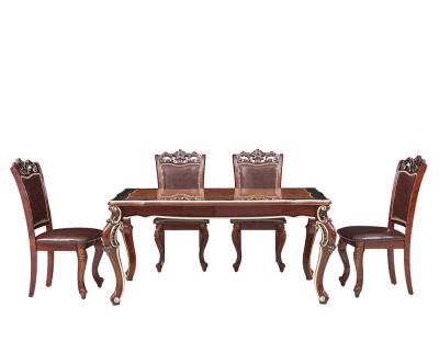 China Modern Lavishness Modern Home French Style Classic Solid Wood Dining Table for sale