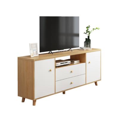 China Nordic modern home living room furniture wood TV cabinet woodworking profession style rack storage TV cabinet for sale