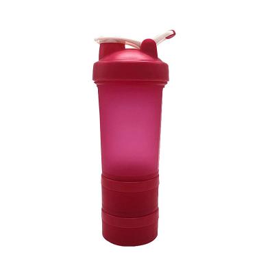 China New Design Viable Sports Fitness 600Ml Pomegranate Protein Shaker Bottle Unique Plastic Water Bottle for sale