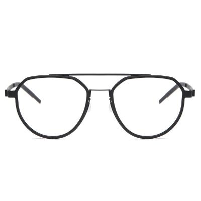 China The hot sale high quality special shaped glasses sight for men and women vintage round titanium eyeglasses frame glasses frame for men for sale