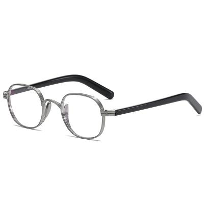 China Anti Blue Light Glasses Shape Glass Frame High Density Plate Can Do Anti-Blue Light Size Number Of Presbyopia Glasses Frame Pure Titanium for sale