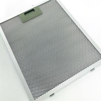 China Beautiful Metal Mesh Kitchen Hood Filter Aluminum Mesh Range Hood Filter Appearance Factory Oven Filter Replacement for sale