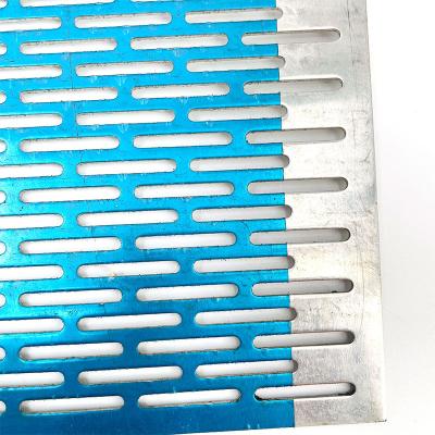 China Slotted Metal Sheet Punch Oval Perforated With Slotted Holes For Grain for sale