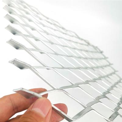 China Decorative Punching And Stretch Aluminum Expanded Metal Mesh Flattened Expanded Wire Mesh For Ceiling for sale