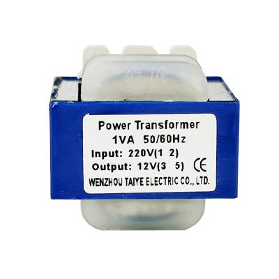 China EI28*15 1W/VA Pin Electronic Transformer Input 220V Output 12V Small Power Supply Power Transformers AC PCB Power for sale