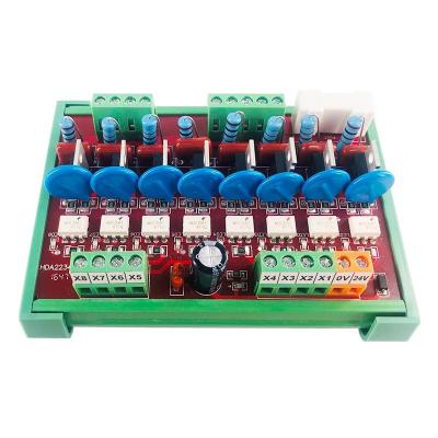 China Sealed 4/8/12/16 Channel Din Rail AC 220V Output Signal Optical Coupler Isolation Thyristor Module Non-contact PLC Amplifier Board for sale