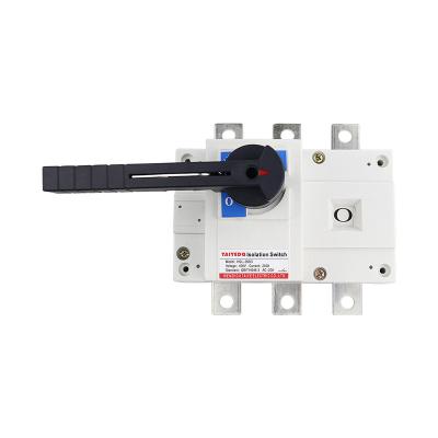 China 250A 3P 4P HGL Knife Switch Load Isolation Three Phase Four Wire Manual Switch HGL250A for sale