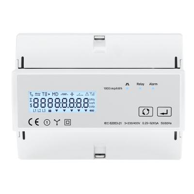 China 7P RTU for consumption din white rail of different control systems RS485 Modbus current meter TAC7300 3 phase energy for sale