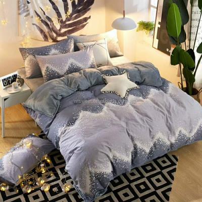 China Warm Duvet Cover Set King Flannel Feel Luxury Bedding Set Hotel Kids Girls Soft Duvet Cover Set for sale