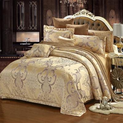 China HomeTextilesArt Twill Jacquard Bedding Series Duvet Cover Set & Gold Royal Luxury Flat Sheet, Queen, 4 Piece for sale