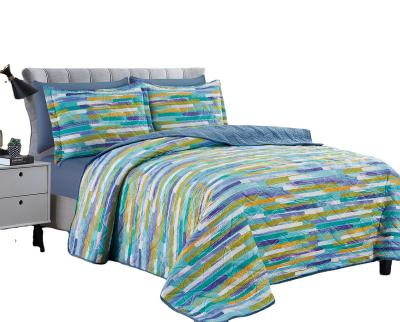 China Saudi Arabia Digital Printing Anti-pilling Velvet Bedspread Set Ready Made Crystal Bedspread Sets for sale