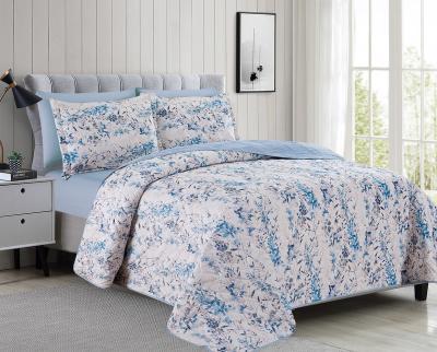 China Anti-pilling digital printing bedspread good quality velvet fleece bedspread set for sale