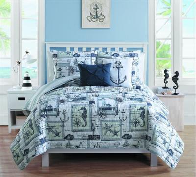 China Home Quited 100% Polyester Fiber Blanket Set With Filling America Original Order Design Summer Bedding Set for sale