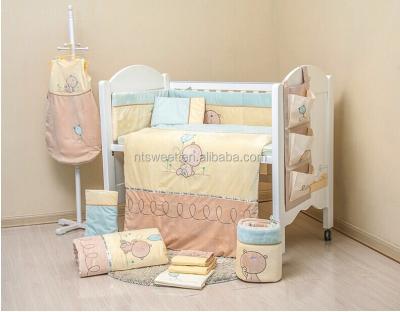 China 100% Cotton Twill Baby Crib Set Duvet Cover Bedding Set for sale