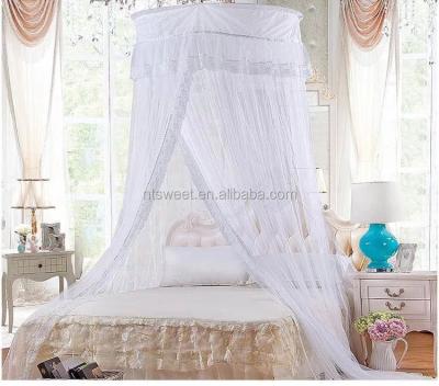 China Folded jumbo mosquito net for bed, queen size, white pink purple for sale