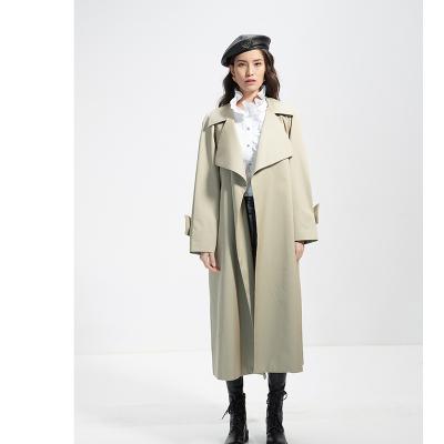 China Hot sale new arrival design fashionable cotton 100% cotton trench coat windproof for women for sale