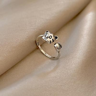 China FASHIONABLE Korean version of the net red opening ring temperament temperament cold wind ring index finger new Benming year tiger female ring slot for sale