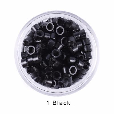 China Wig Connection 5.0MM 500 Pellets Made Of Aluminum No Paint Will Fall Off Micro Silica Gel Hair Extension Tools Ring For Hair Extension Ring for sale