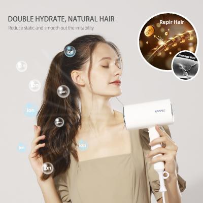 China Convenient Foldable Hot Selling Household For Hairdressing Collapsible Quick Drying Tool Travel Electric Negative Ion Hair Dryer for sale