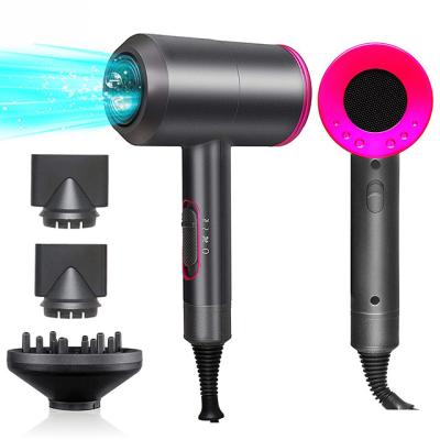 China High Power Ionic Strong Wind Fast Drying Hot And Cold Negative Wind T Ion Hair Styling Tools Diffuser Hair Blow Dryer Hair Dryer Set for sale