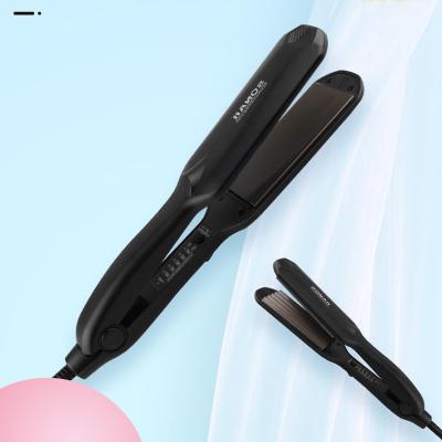 China Household Logo Corn Irons Wholesale Custom Styling Tools For Curly Hair African Women Professional Titanium Flat Iron Hair Straightener for sale