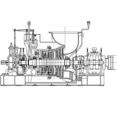 China Industrial Power Plant 20kw-200kw Back Pressure Steam Turbine Test Before Delivery for sale