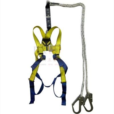 China Fall Arrest Protection Wholesale Full Body Harness Seat Belt Climbing Construction for sale