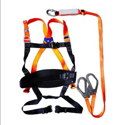 China High Waist Working Full Body Double Large Hook With Buffer Bag Waist Support Seat Lineman Seat Belt Fall Protection for sale