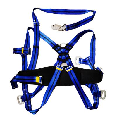 China Adjustable Super Lightweight 5 Point Waist Full Body Safety Harness Belt High Running Fall Protection For Sale for sale