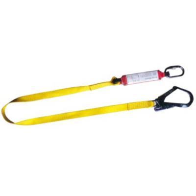 China Safe And Durable Construction High Altitude Sling Operation Wholesale Price Single Hook Lanyard Safety Lanyard for sale