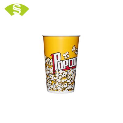 China Waterproof Custom Printed Paper Popcorn Container, Popcorn Paper Cup Making Machine Products for sale