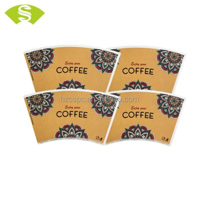 China Wholesale high quality food grade waterproof printed PE paper cup fan coated raw material for paper cup free samples for sale