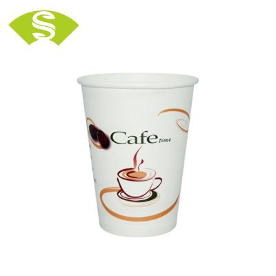 China Disposable Custom Logo Printed Disposable Coffee Paper Cup Fan For Paper Cups for sale