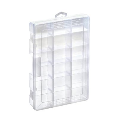 China In2019 New Design Item In2019 New High Quality Clear Transparent Single Layer Fishing Tackle Box 292x186x42mm for sale