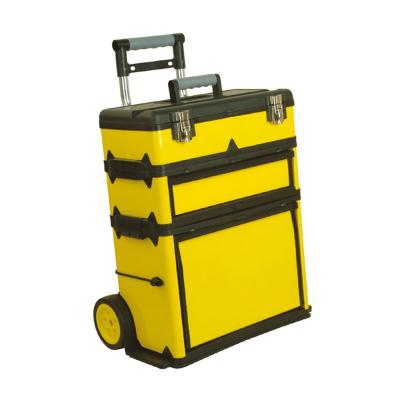 China Plastic Metal Hardware Cart Wheels Tool Box Drawer Storage Tool Box for sale