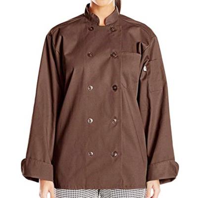 China Women Modern Design Kitchen Unique Chef Coats White Color for sale