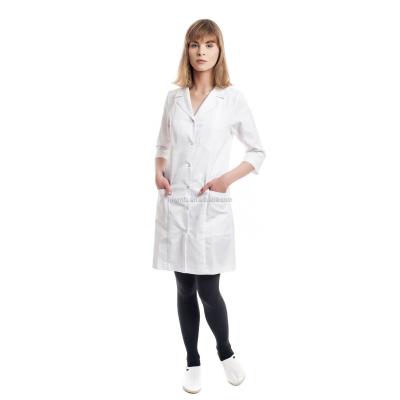 China Hospital Operating Surgeons Medical Lab Coat Long Sleeve 100% Cotton for sale