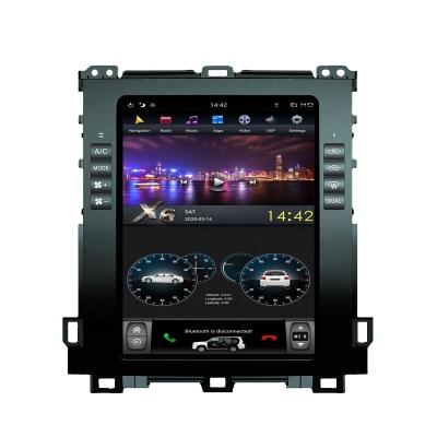 China Vertical 10.4'' Screen 4+64GB Android Car Multimedia Player Radio GPS Navigation For Toyota Prado 2002-2009 for sale