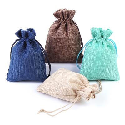 China Drawsting Custom Canvas Bags Gift Necklace Packaging Drawstring Bags New Design Jewelry Packaging Pouches Eco-Friendly for sale