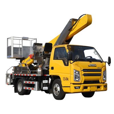 China 23m working height truck mounted crane with cradle for aerial work platform for sale 4 - 6L for sale