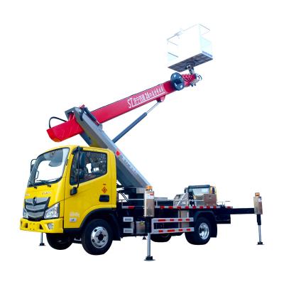 China Foton Truck 26m Bucket Truck Aerial Working Aerial Work Platform For Tree Pruning Cable Maintenance Or Sale 4 - 6L for sale