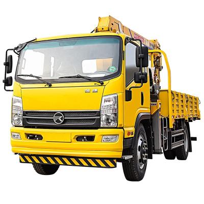 China TRUCK Best Price CRANE Construction Crane Truck 6 Ton Telescopic Boom Crane Truck Mounted With Crane for sale