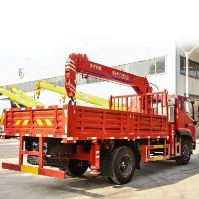 China TRUCK CRANE Loading 5/8/10/12 Ton Truck Mounted Crane Telescopic Boom Crane Truck For Sale for sale