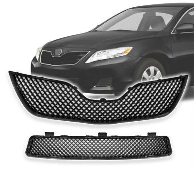 China Honeycomb Mesh Upper Lower Grill Gloss Chrome Bumper Black For Toyota Camry 2010 2011 for sale