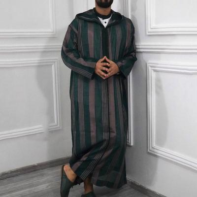 China Youth Dubai Muslim Abaya Long Dress Shirt Men Long Sleeve Casual Muslim Long Dresses Arab Saudi Viable Abaya for sale